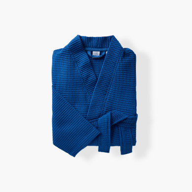 Peignoir homme coton La Perle cobalt