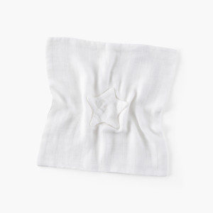 Bienvenue white organic cotton cuddly toy