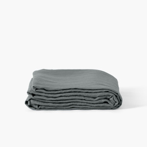 Songe kaki ashed linen sheet