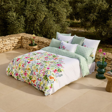 Housse de couette réversible coton Grasse