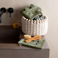 Parure de bain coton Playful kaki