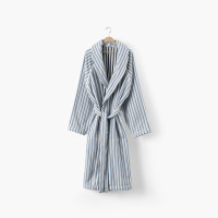 Peignoir mixte Combo réversible marine et bleu ciel