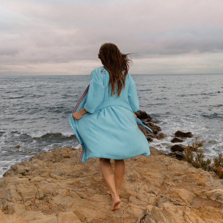 Peignoir Femme Sur Les Ailes De L’ange Taille 38 Couleur Abricot - Occasion Très Bon état