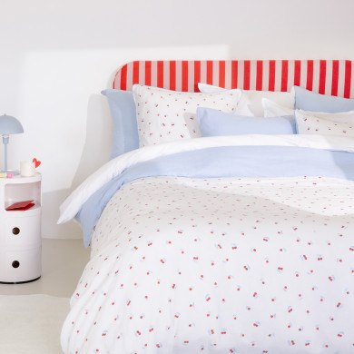 Comforter cover Abelia Ciel/cerise