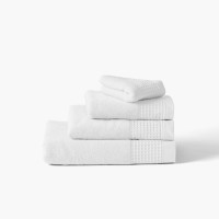 Parure de bain coton biologique Source blanc