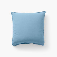 Songe Baltic blue square washed linen pillowcase