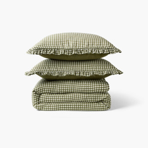Parure de lit gaze de coton Abelia bocage vichy