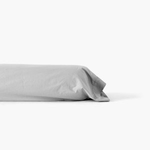 Neo grey cotton percale children's pillowcase