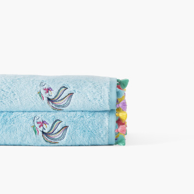DEMILUNE Lagoon bath towel