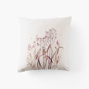 Aura square satin cotton pillowcase