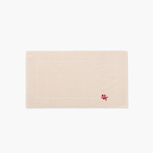 Tapis de bain coton et viscose de bambou Solara sable