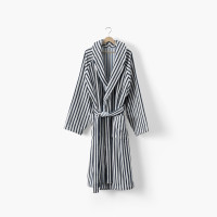 Combo reversible bathrobe in navy and sky blue