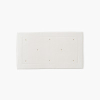 Tapis de bain coton Zéphire ivoire coeur