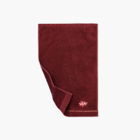 Serviette invité coton et viscose de bambou Solara grenat