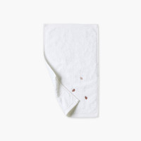 Serviette invité coton et viscose de bambou Equinoxe II blanc