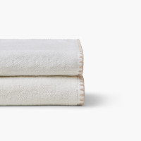 Opalys ivory organic cotton bath sheet