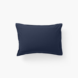 Taie d'oreiller rectangulaire coton Neo marine