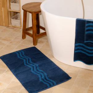 Tapis de bain coton Ondalys