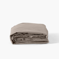 Drap housse coton lavé Songe grège