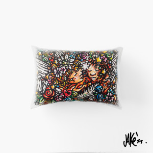 Rectangular cotton pillowcase Jakè x Carré Blanc