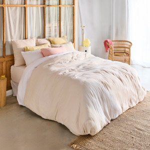 Comforter cover ZEPHIRE Dune/marguerite
