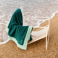 Drap de plage coton Greg émeraude