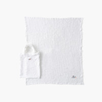 Maxi organic cotton gauze diaper Jardine white