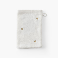 ZEPHIRE Ivory/heart washcloth