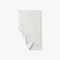 Serviette invité coton Zéphire ivoire coeur