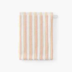 Double-sided cotton washcloth Combo peach and yellow