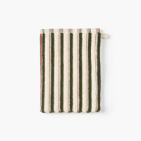 Gant de toilette coton double face Combo kaki et écorce