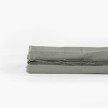 Quartz jade organic washed cotton satin bed sheet