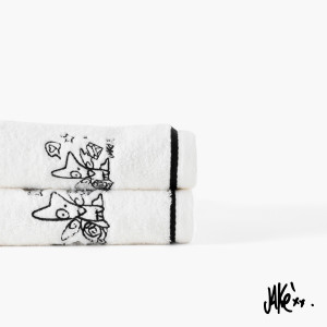 Drap de bain coton Jakè x Carré Blanc