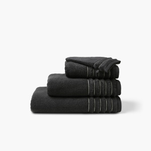 Parure de bain coton Ikebana graphite