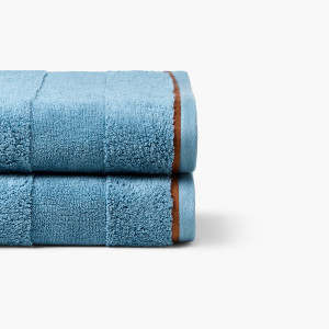 Vuelo Blue Graphite bath towel