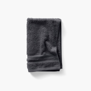 Lola II slate cotton guest towel
