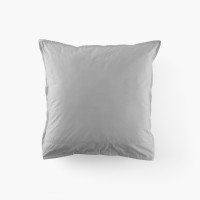 Neo grey cotton square pillowcase
