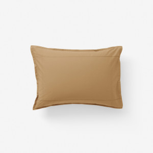 Taie d'oreiller rectangulaire coton Neo noisette