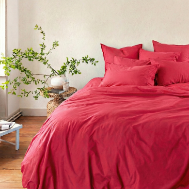 Housse de couette percale de coton Neo grenadine