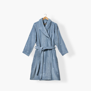 Bathrobe man cotton Zephyr baltic marine