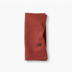 Torchon de cuisine coton Signature acajou
