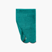 Serviette invité coton bio Bundi émeraude