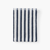 Gant de toilette coton double face Combo marine et bleu ciel