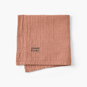 Lot de 2 serviettes de table gaze de coton Envolée moka