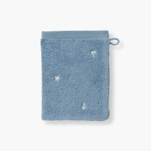 Gant de toilette coton Zéphire baltique marin