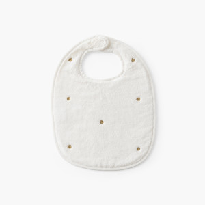 Bib ZEPHIRE Ivory/heart