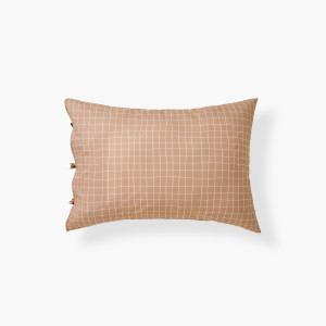 Taie d'oreiller rectangulaire coton Miniful cappuccino enfant