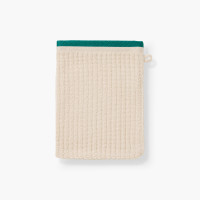Gant de toilette coton Bundi crème