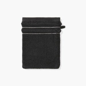 Ikebana graphite cotton washcloth