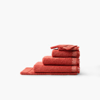 Parure de bain coton Calanca terracotta
